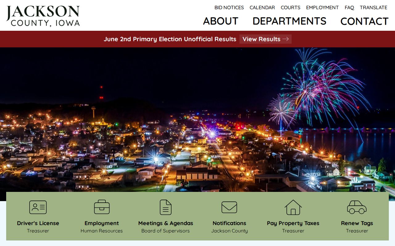 Jackson County criminal history government directory
