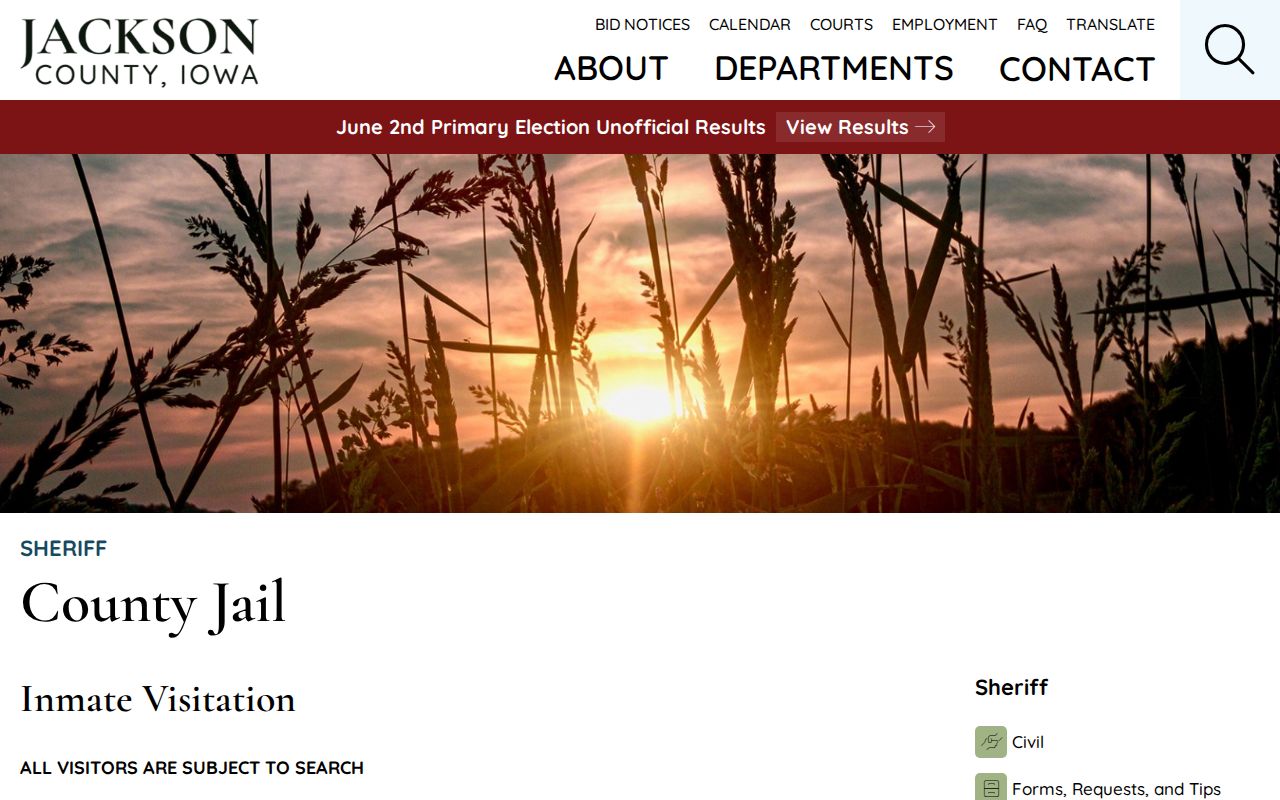 Jackson County arrest booking and jail information