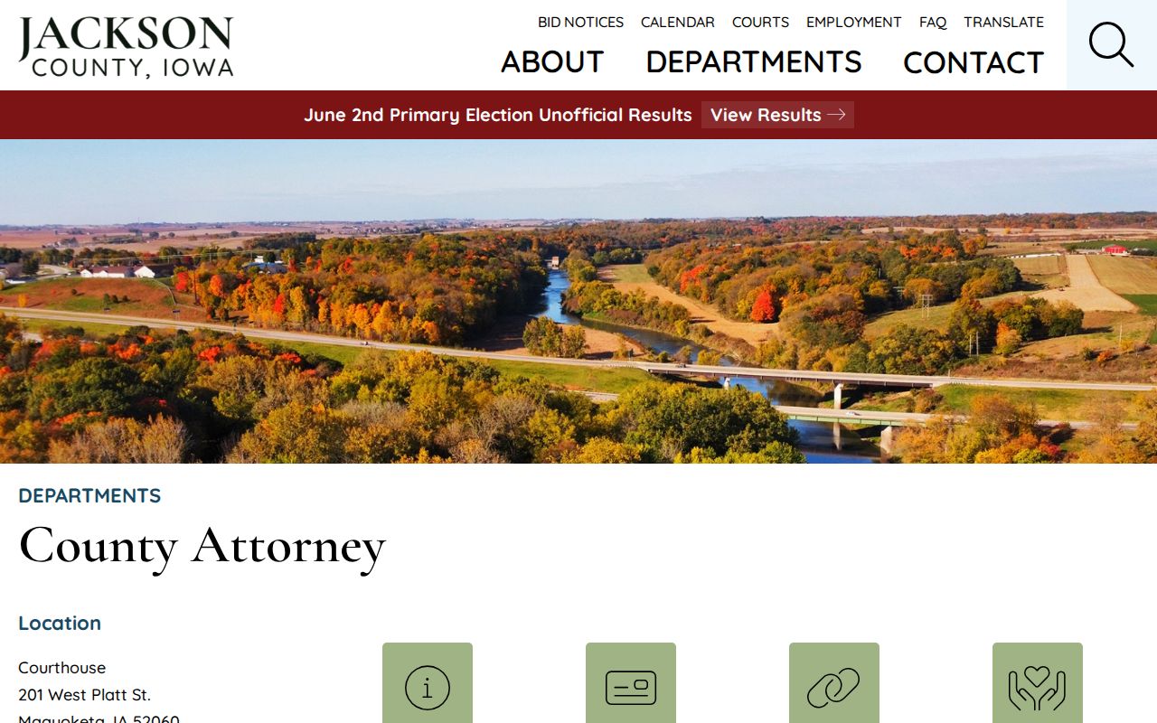 Jackson County criminal court case source at the County Attorney office